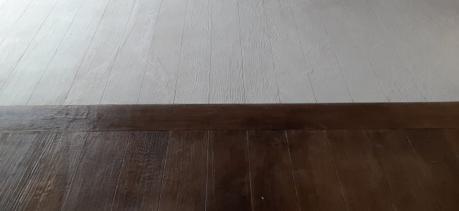 Older Floor With New Beside It Older Floor With New Beside It